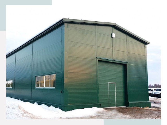 Двускатные ангары в Новочеркасске