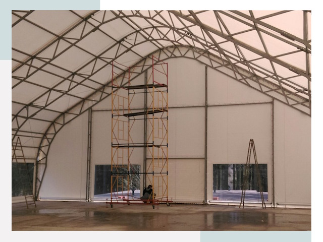 Шатровые ангары в Новочеркасске