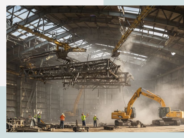 Демонтаж ангаров в Новочеркасске от 614 руб. за м²