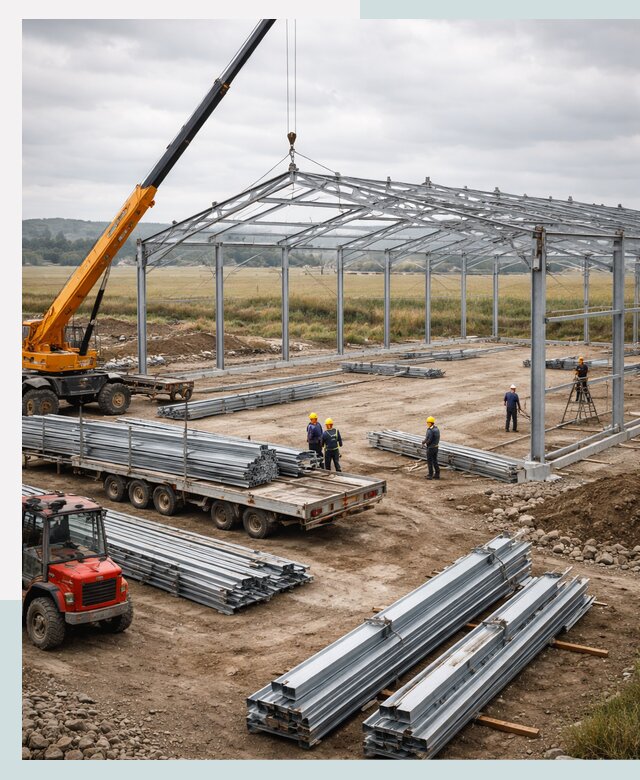 Строительство ангаров для сельхозтехники в Новочеркасске под ключ